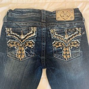 Dark Wash Miss Me Jeans- SIZE 14